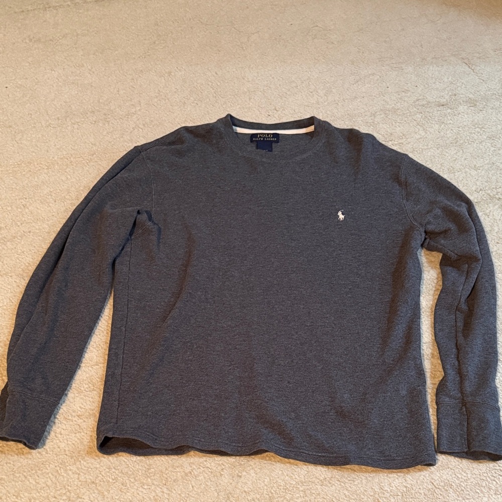 Polo Ralph Lauren Men's Dark Gray Long Sleeve Shirt